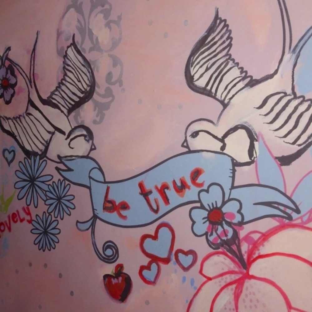 Canvas style painted picture